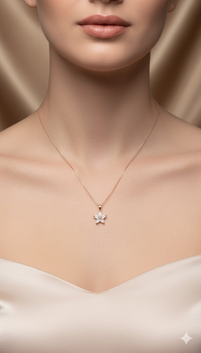 Drizzling Stars-Starlit Radiance Necklace