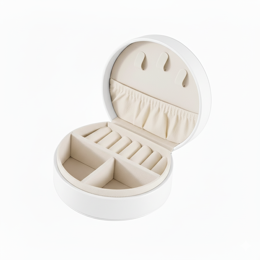 Drizzling Stars Ivory Moon Luxe Jewellery Case