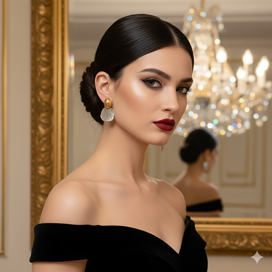 Drizzlin Stars Aurora Petal Drop Earrings