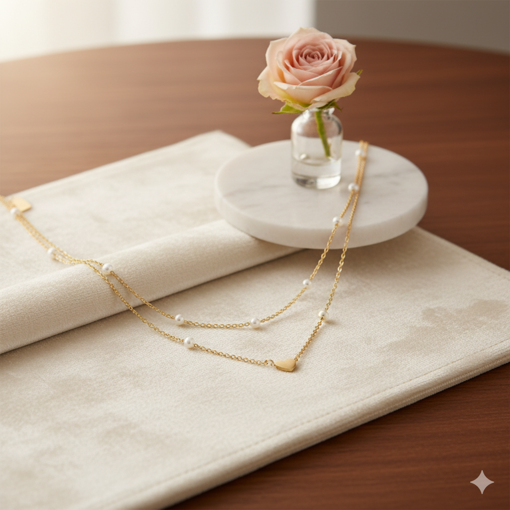 Drizzling Stars Golden Whisper Layered Necklace