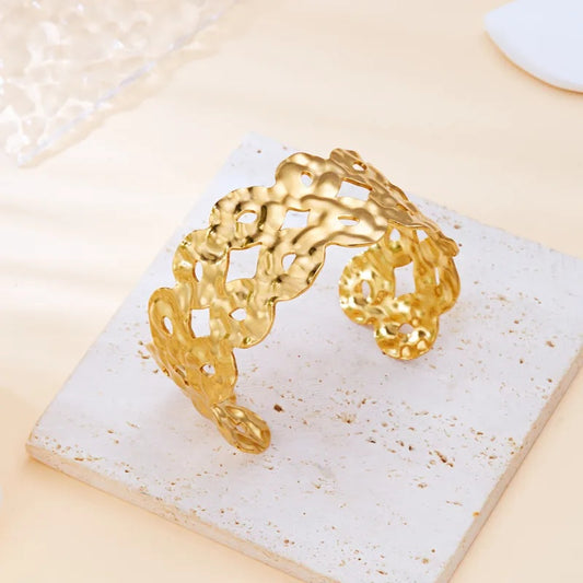Drizzling Stars The Golden Mirage Cuff Bracelet
