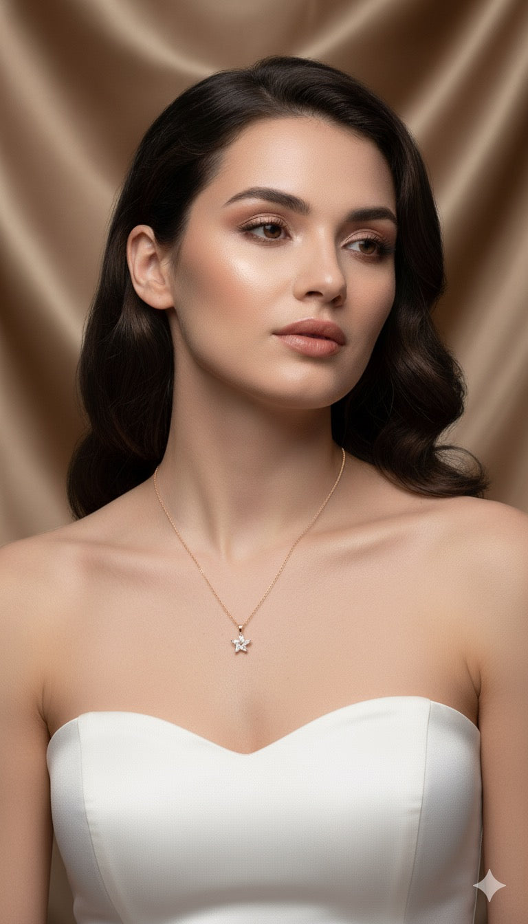 Drizzling Stars-Starlit Radiance Necklace