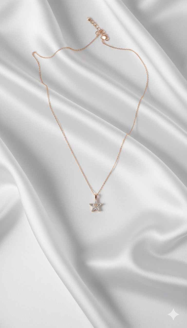 Drizzling Stars-Starlit Radiance Necklace