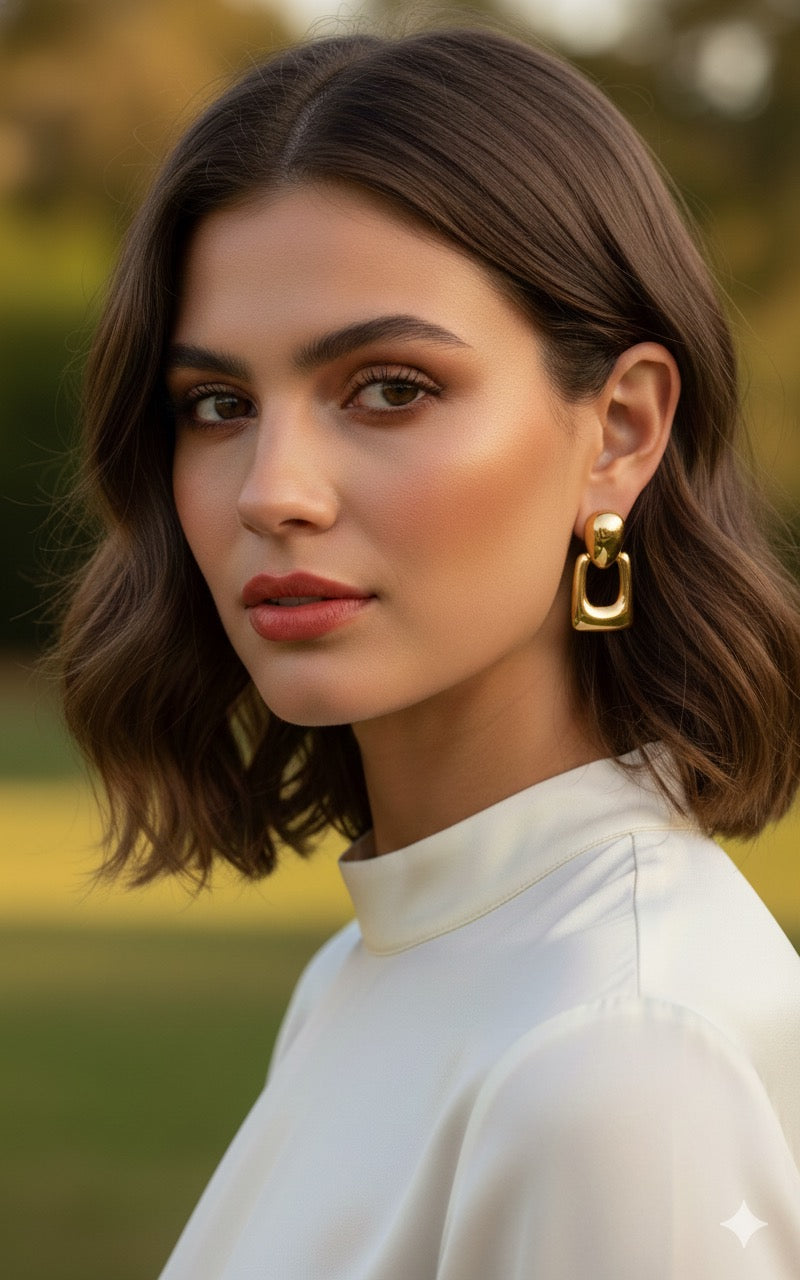 DRIZZLING STARS – Golden Aura Hoops
