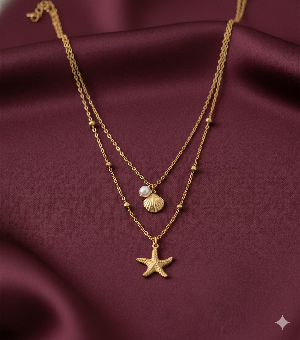 Drizzling Stars - Sea Whisper Necklace