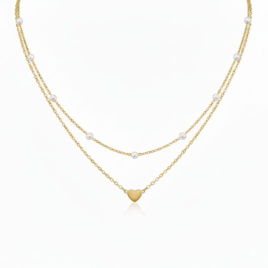 Drizzling Stars Golden Whisper Layered Necklace