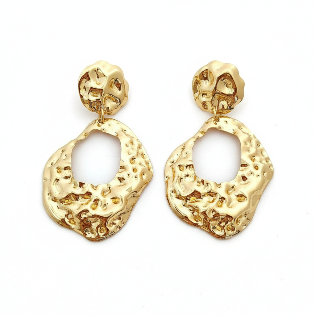 Drizzling Stars Molten Majesty Statement Earrings