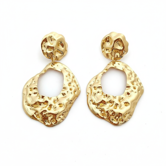 Drizzling Stars Molten Majesty Statement Earrings