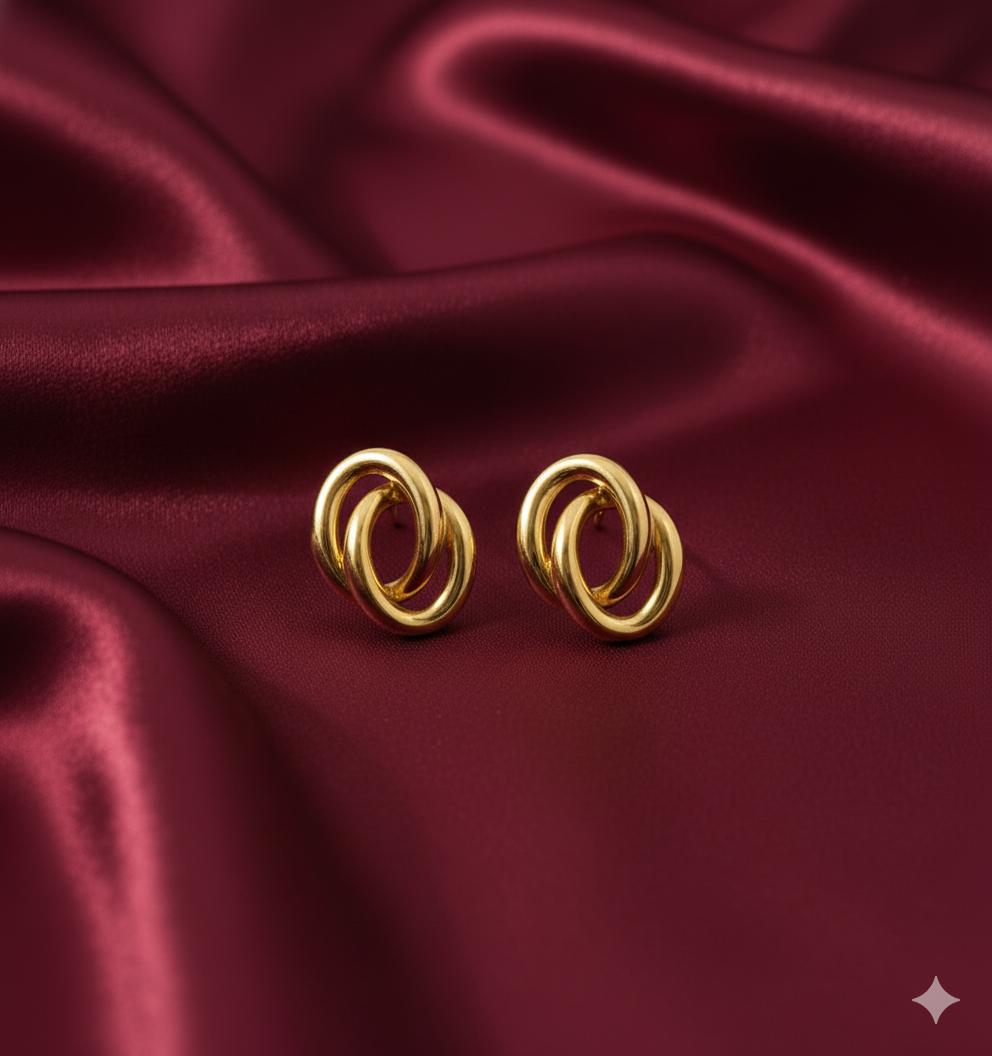 Drizzling Stars –Eternal Loop Luxe Studs