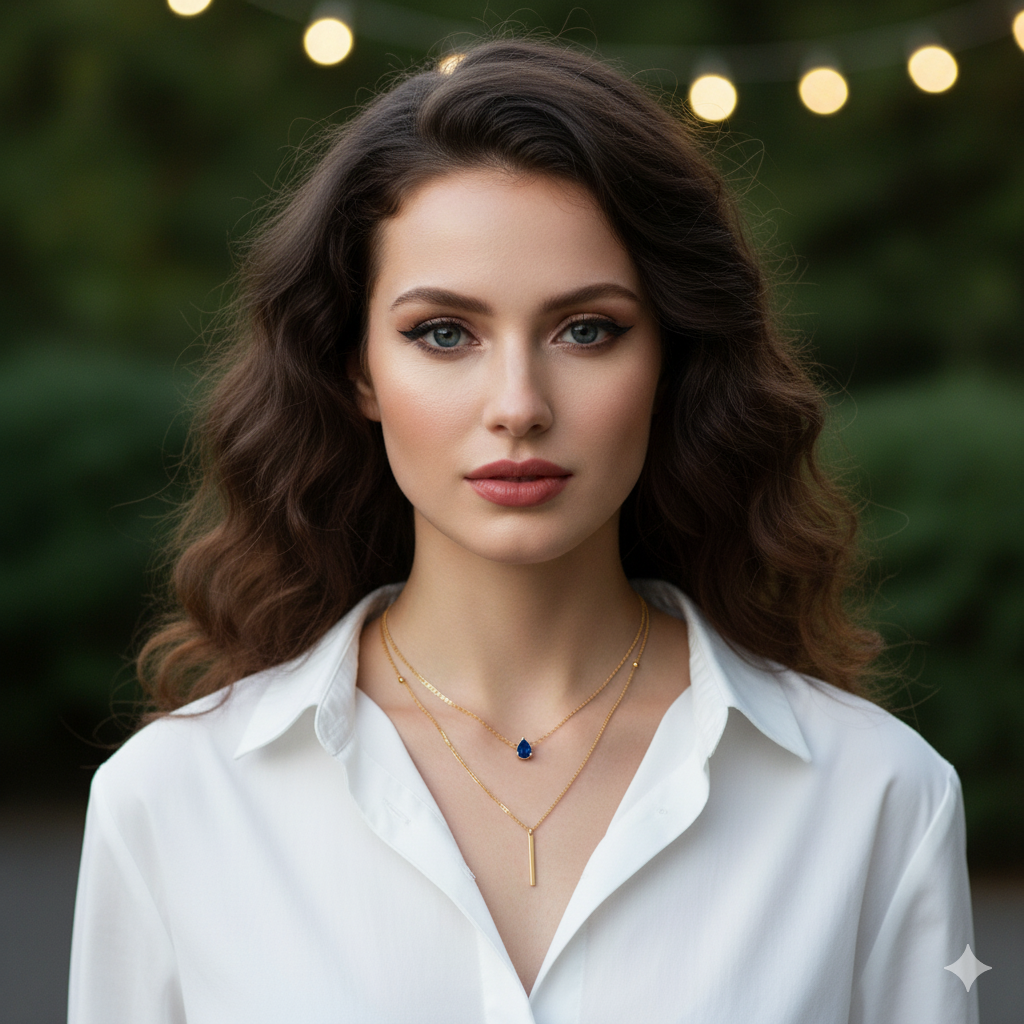 Drizzling Stars Midnight Muse Layered Necklace