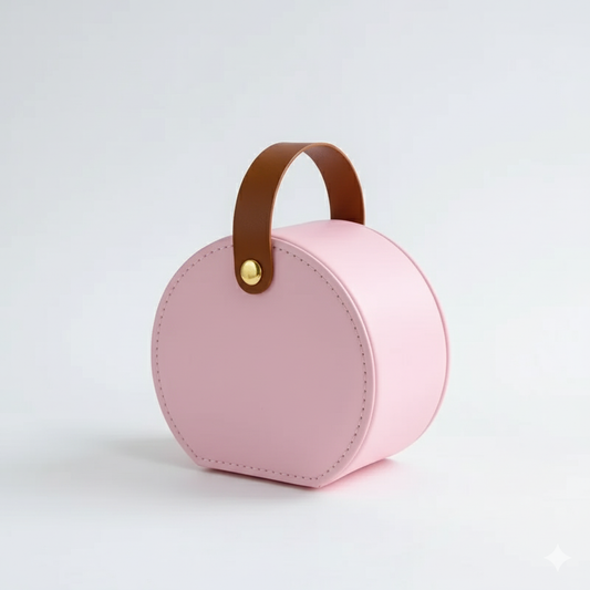 Drizzling Stars Blush Bloom Round Jewellery Case