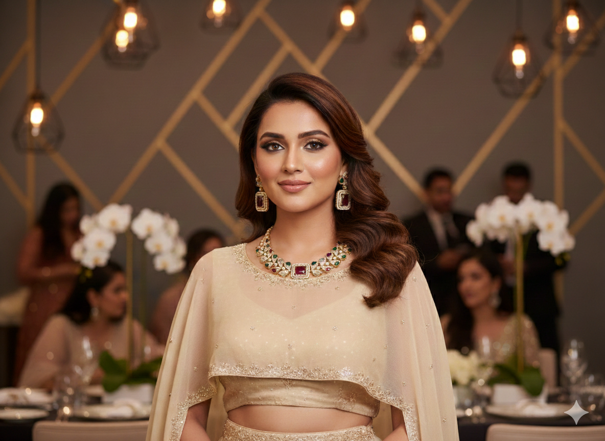 Heritage Luxe – Indo-Modern Statement Necklace Set DSLC-05