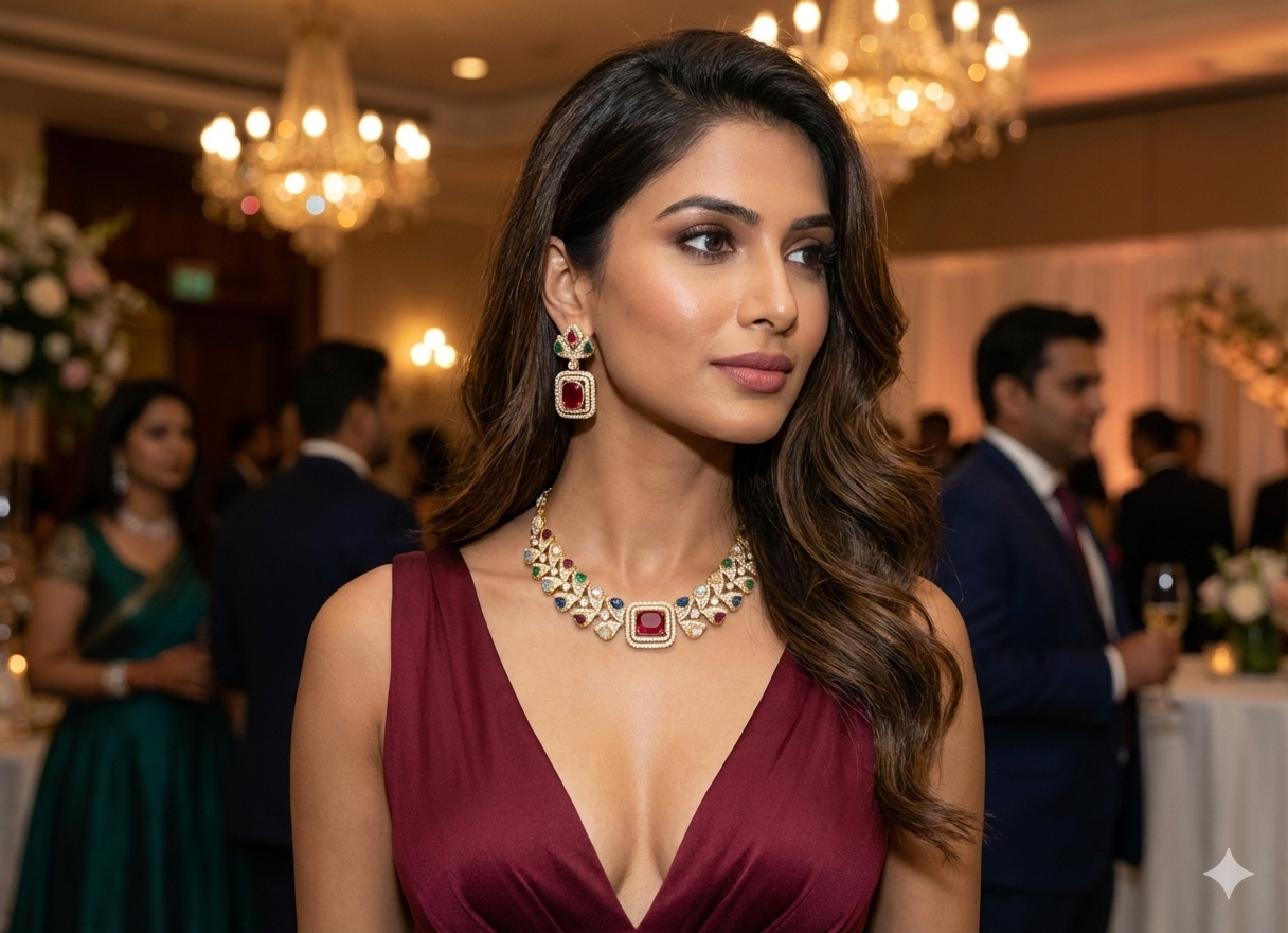 Heritage Luxe – Indo-Modern Statement Necklace Set DSLC-05