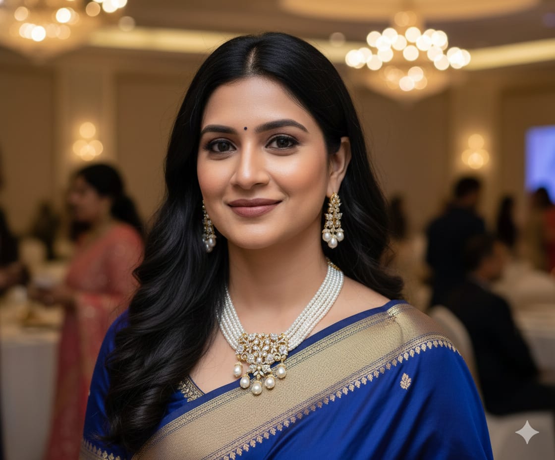 Ivory Pearl Blossom Choker Set