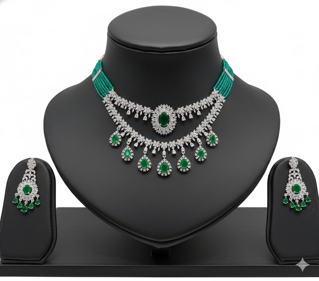 Heritage Emerald Diamond Statement Set RJ