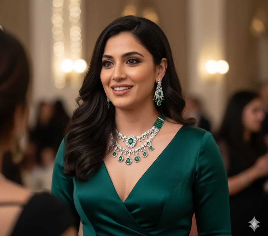 Heritage Emerald Diamond Statement Set RJ