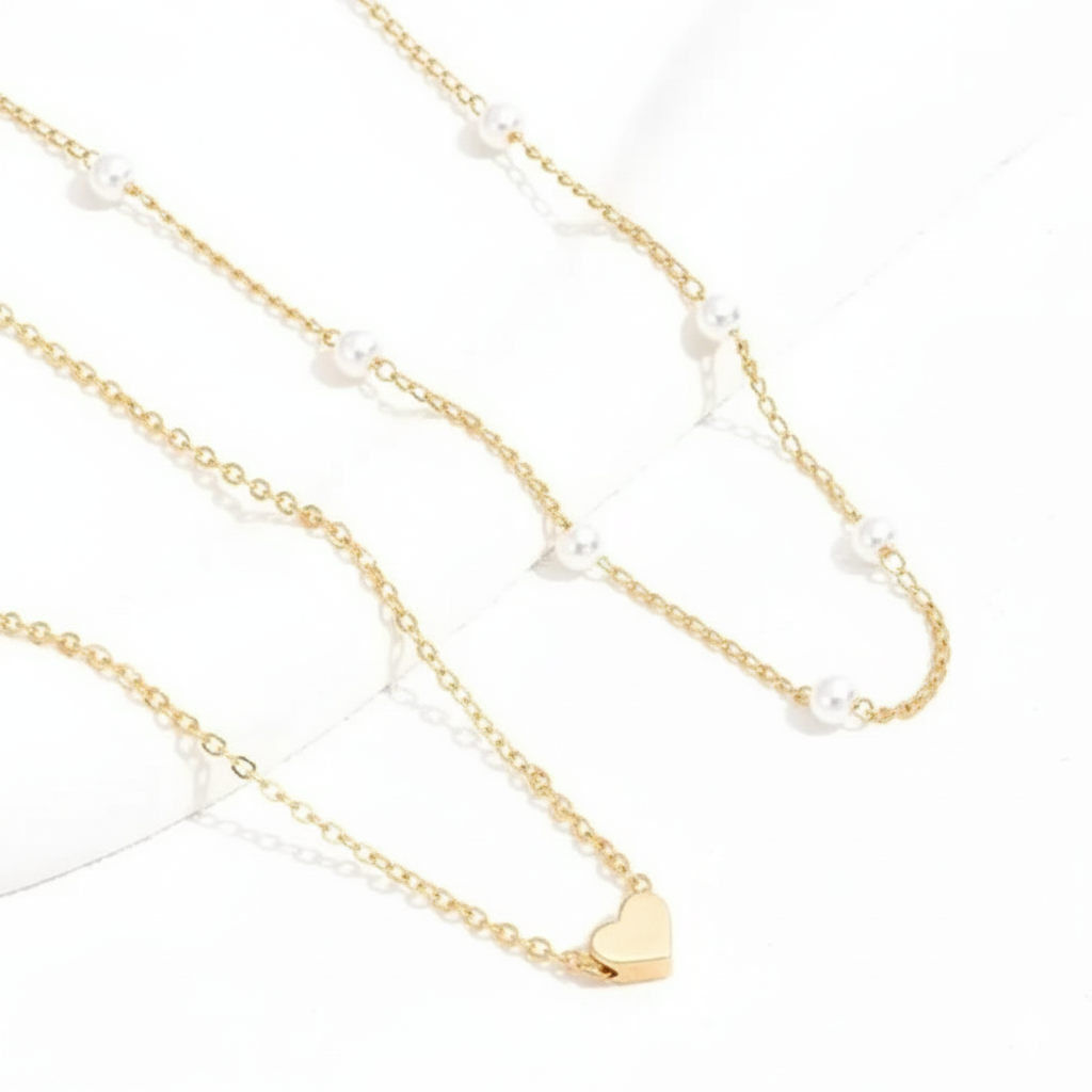Drizzling Stars Golden Whisper Layered Necklace