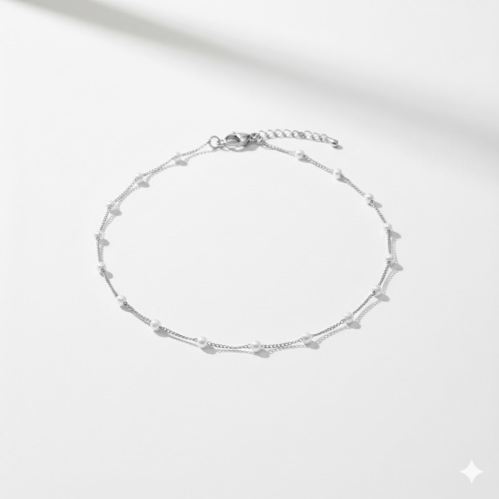 Drizzling Stars Starlit Whisper Delicate Bead Necklace