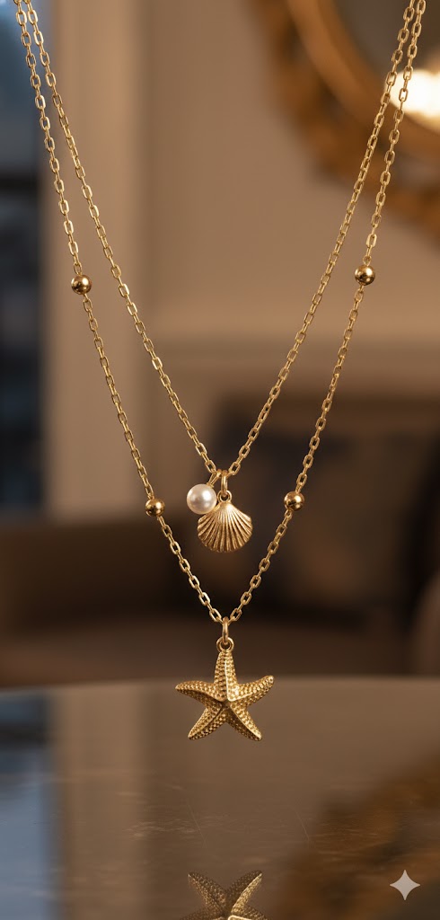 Drizzling Stars - Sea Whisper Necklace